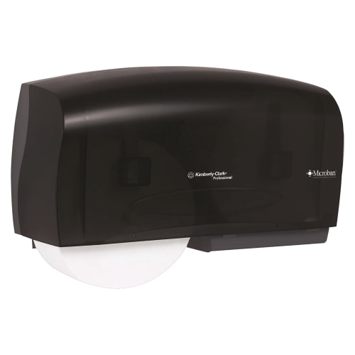 Scott® Essential Coreless Jumbo Roll Toilet Paper Dispenser, 2 Roll Capacity, Black